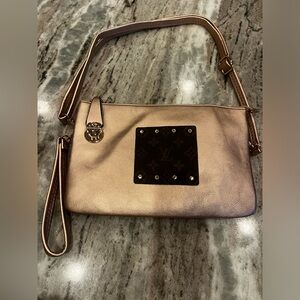 Rose Gold Riley Women's Bag with Louis Vuitton signature patch added! NWOT!